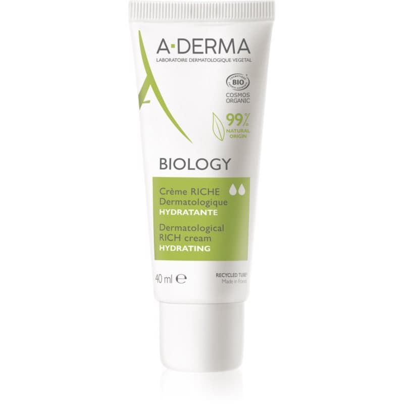 A-Derma Biology Rich Cream Voedende Hydraterende Crème voor Droge tot Zeer Droge Gevoelige Huid 40 ml
