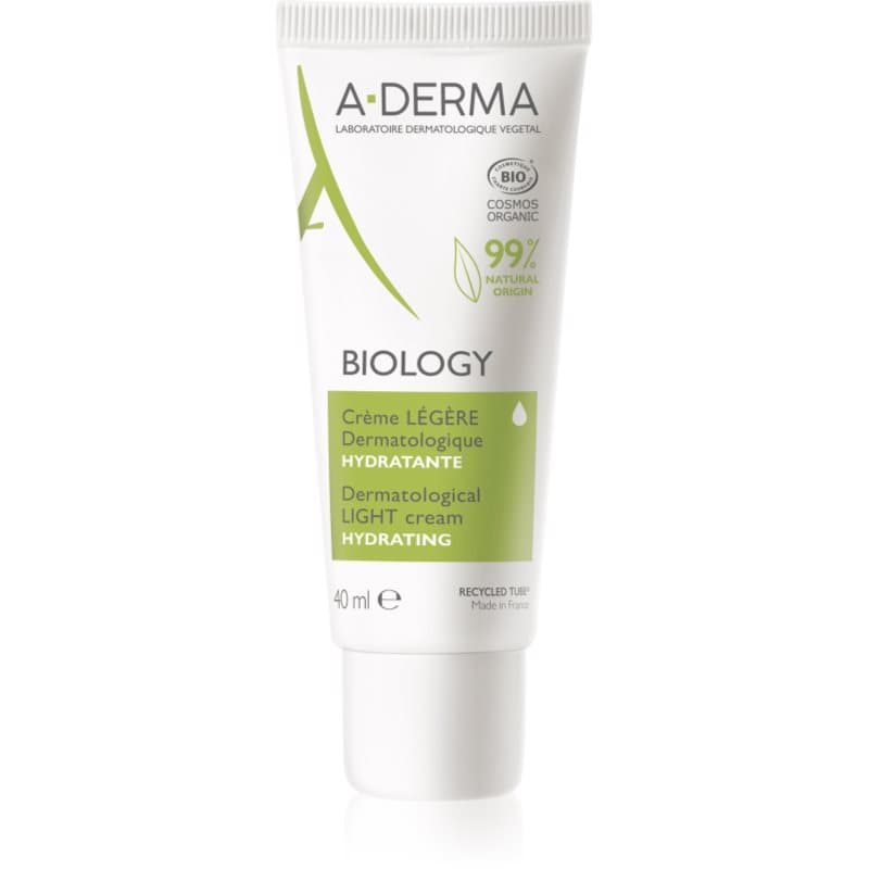 A-Derma Biology Lichte Hydraterende Crème voor Normale tot Gemengde Huid 40 ml