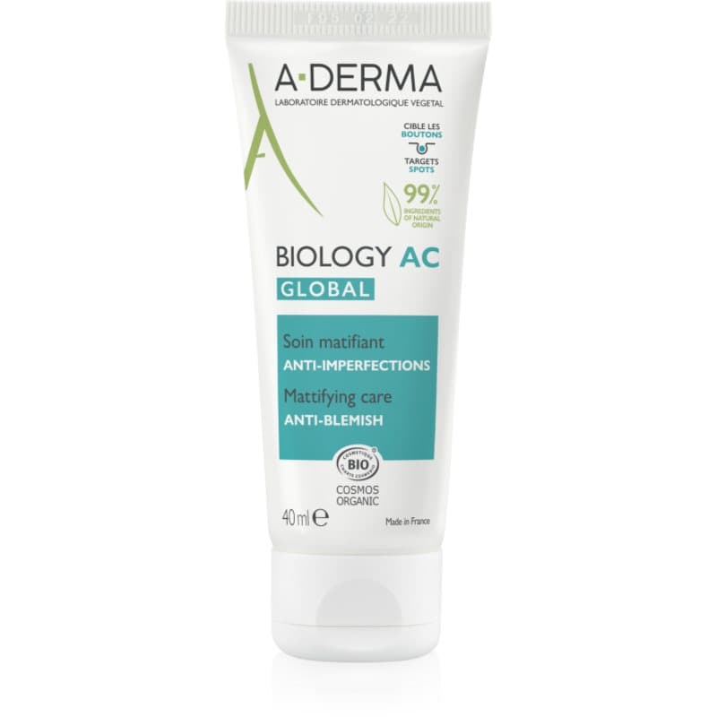 A-Derma Biology AC matterende verzorging tegen Oneffenheden 40 ml