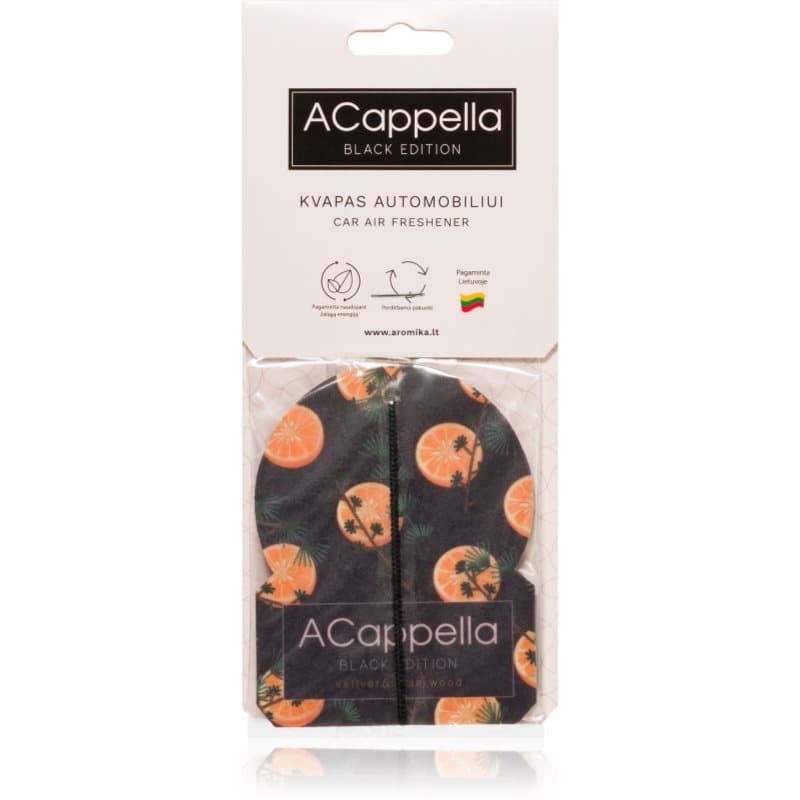 ACappella Black Edition Vetiver luchtverfrissers 1 st
