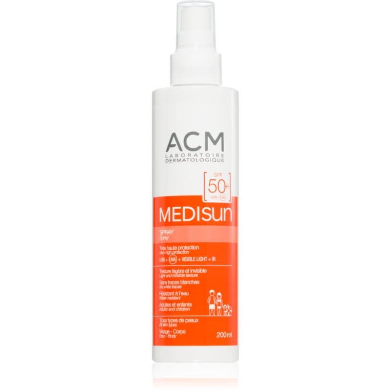 ACM Medisun Bruiningsspray voor Gezicht en Lichaam SPF 50+ 200 ml