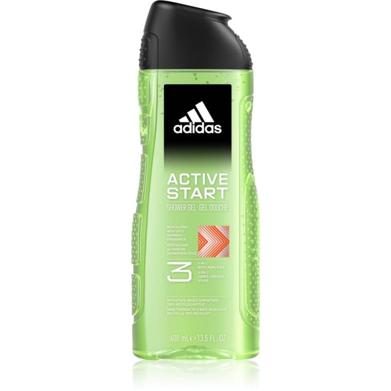 Adidas 3 Active Start Douchegel voor Mannen  400 ml