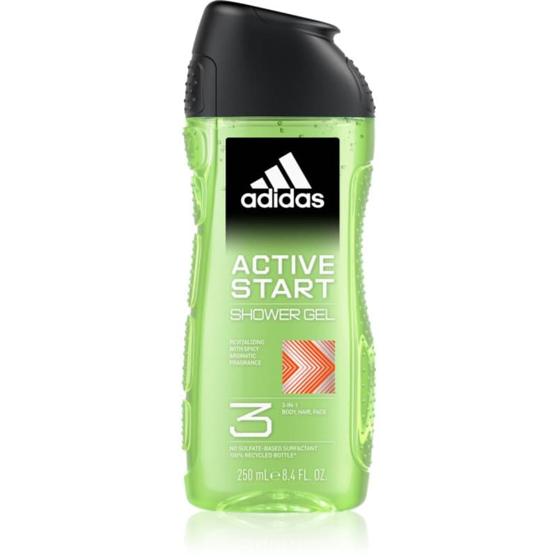 Adidas 3 Active Start Douchegel voor Mannen  250 ml