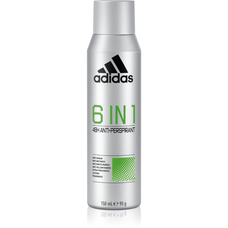 Adidas 6 in 1 Anti transpirant voor Mannen 150 ml