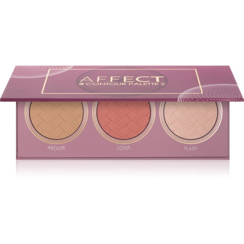 Affect Contour Palette 2 Highlighter, Bronzer en Blush 3x5 g