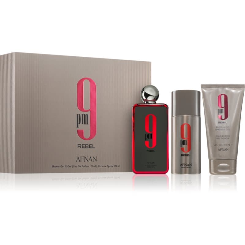 Afnan 9 PM Rebel Gift Set Unisex