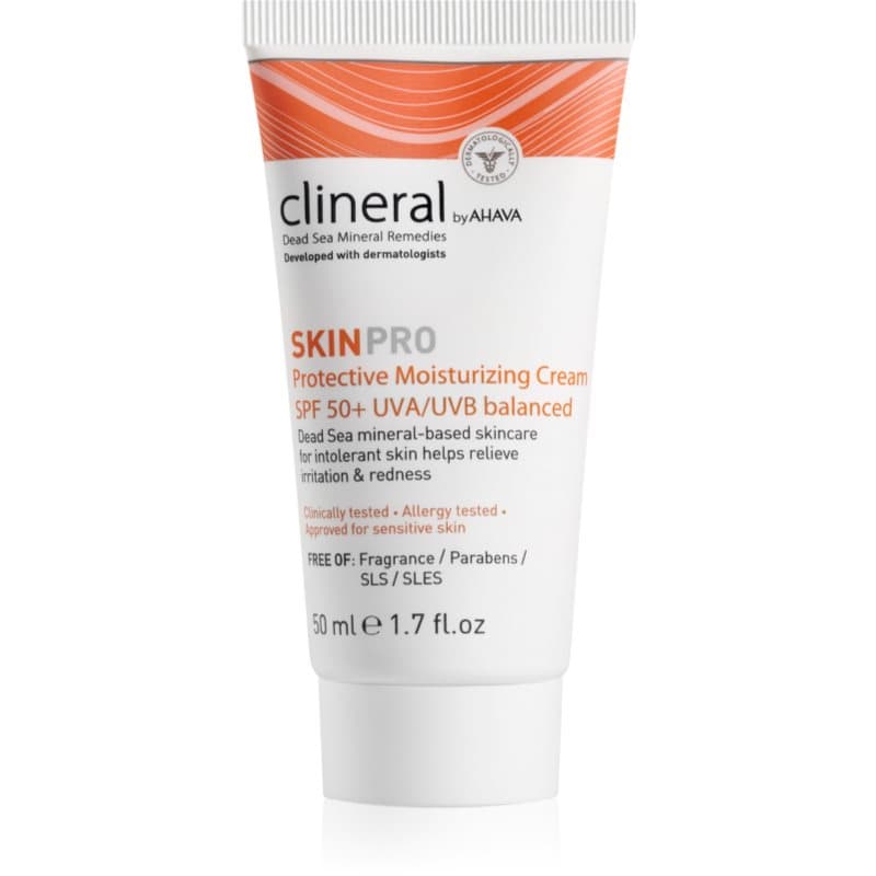 AHAVA Clineral SKINPRO Hydraterende en Beschermende Crème voor Gevoelige en Intolerante Huid SPF 50 50 ml