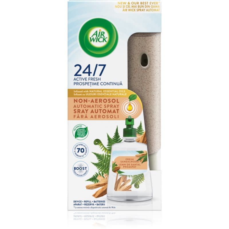 Air Wick Active Fresh Fresh Sandalwood automatische luchtverfrisser met vullingen 228 ml