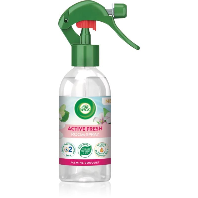 Air Wick Active Fresh Spray Jasmine Bouquet huisparfum met Jasmijn Geur 237 ml