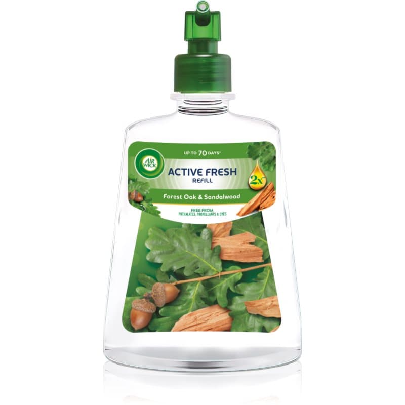 Air Wick Active Fresh Forest Oak & Sandalwood luchtverfrissers Navulling 228 ml