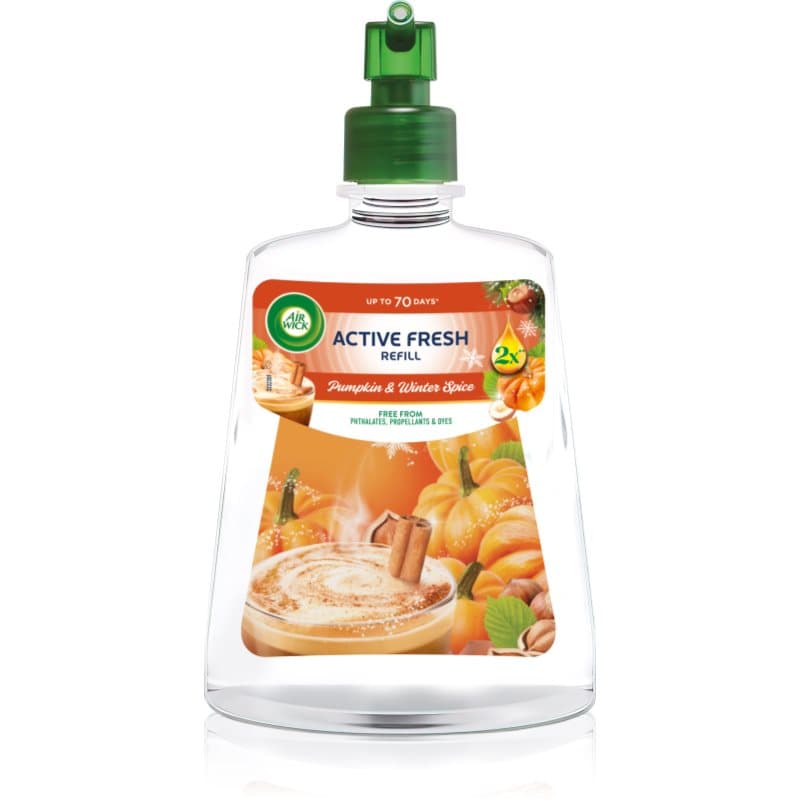 Air Wick Active Fresh Pumpkin & Winter Spice luchtverfrissers Navulling 228 ml