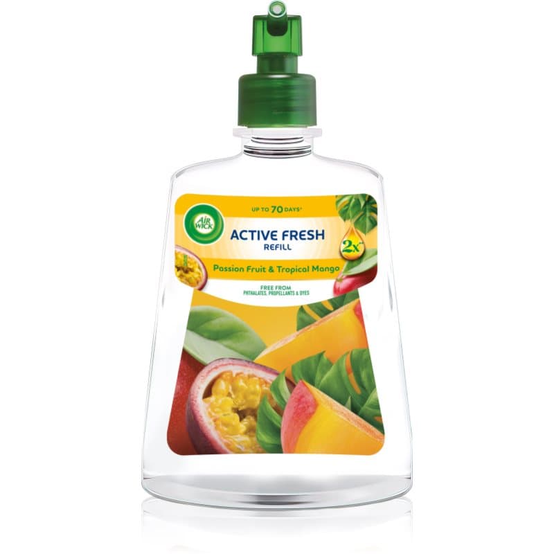 Air Wick Active Fresh Passion Fruit & Tropical Mango luchtverfrissers Navulling 228 ml