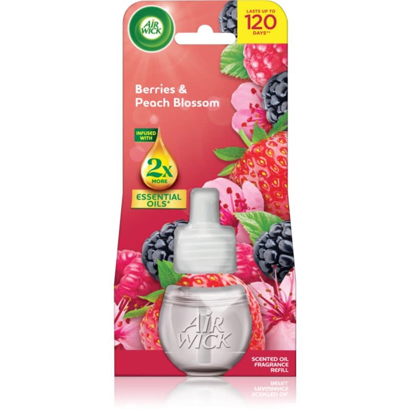 Air Wick Berries & Peach Blossom elektrische diffuser navulling 19 ml