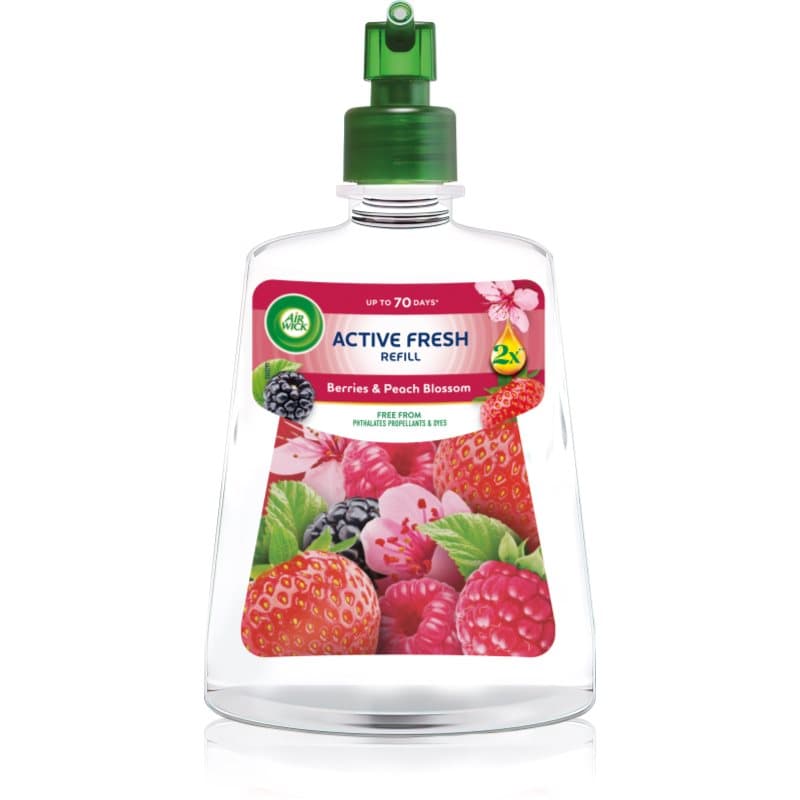 Air Wick Active Fresh Berries & Peach Blossom luchtverfrissers Navulling 228 ml