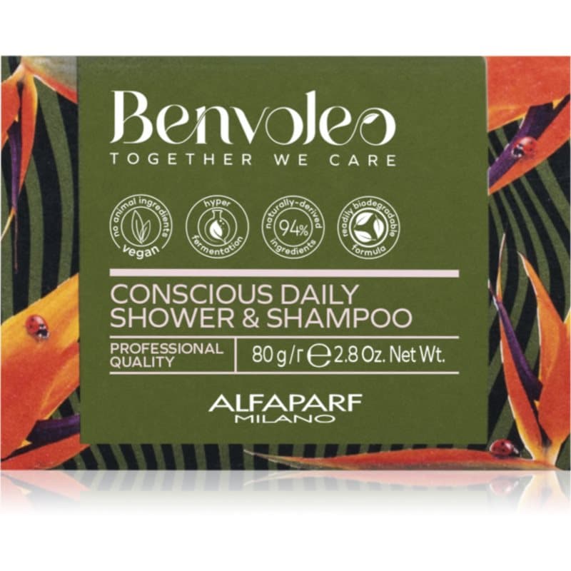 Alfaparf Milano Benvoleo Daily organisch vaste shampoo 3in1 80 g