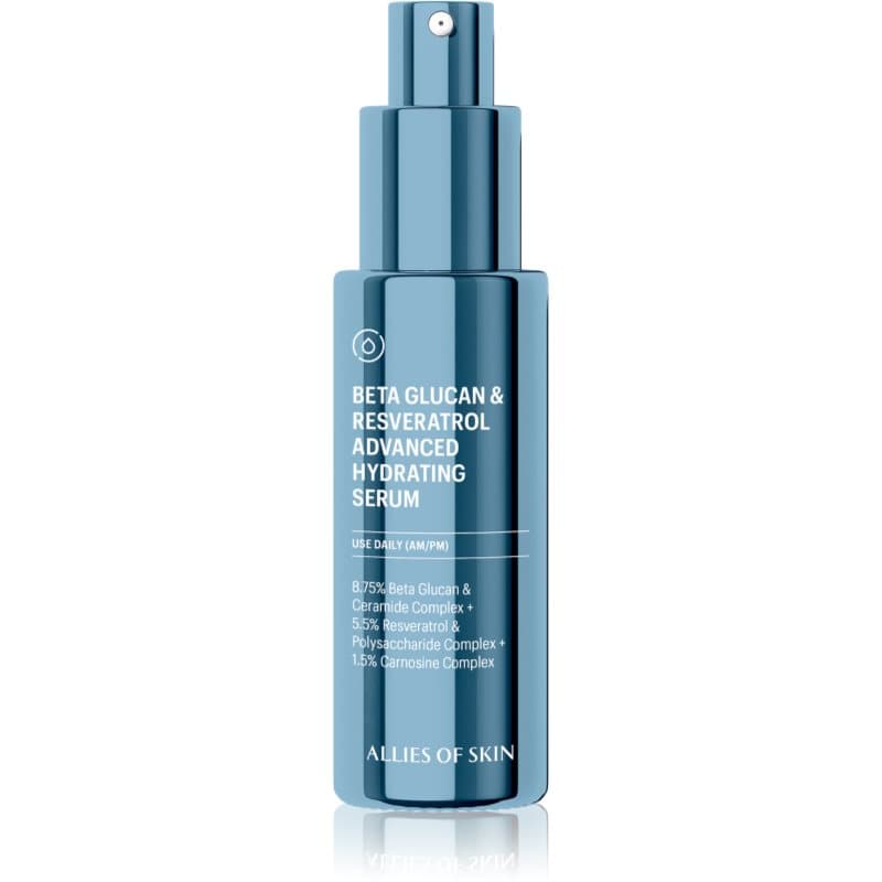 Allies of Skin Beta Glucan & Resveratrol Advanced Hydrating Serum intensief hydraterend serum 30 ml