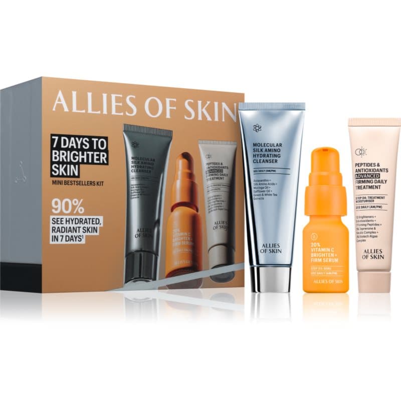 Allies of Skin 7 Days to Brighter Skin Kit Travel-set voor Stralende Huid