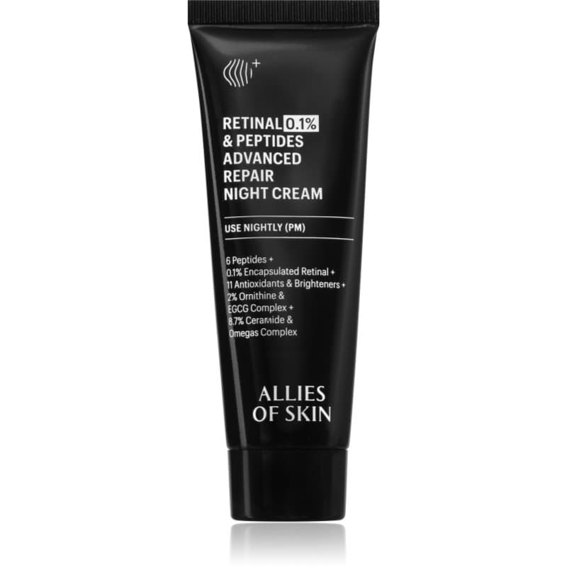 Allies of Skin 0.1% Retinal & Peptides Advanced Repair Night Cream Revitaliserende Nachtcrème 20 ml
