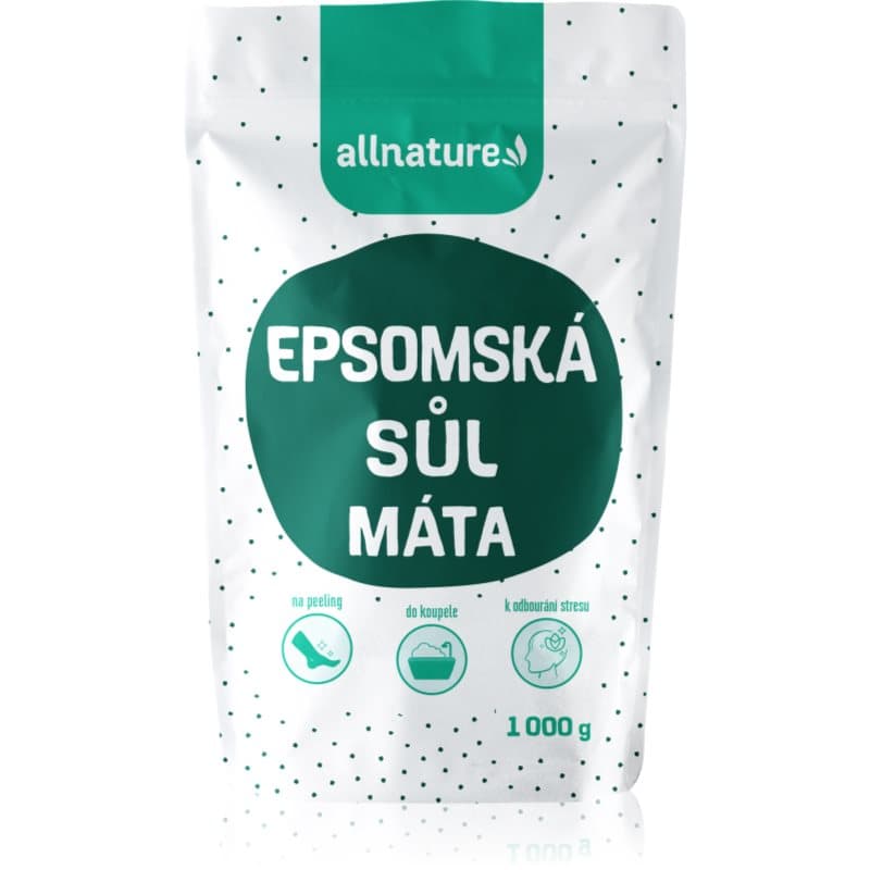 Allnature Epsom salt Mint Badzout 1000 g