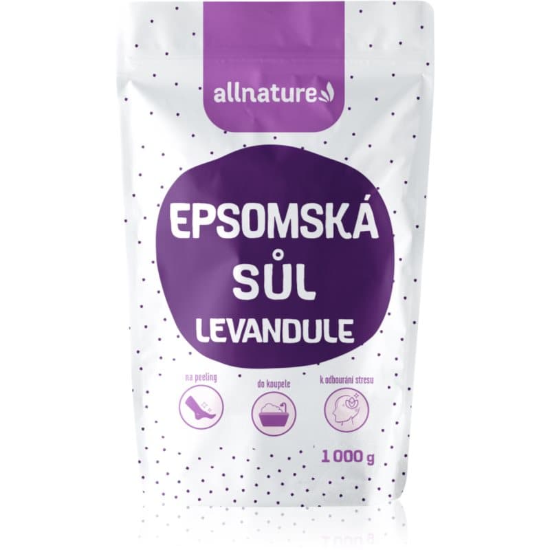 Allnature Epsom salt Lavender Badzout 1000 g