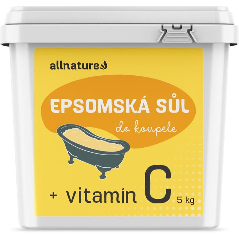 Allnature Epsom salt + vitamín C Badzout met Vitamine C 5000 g
