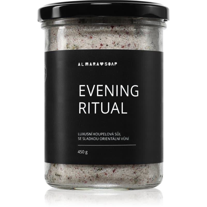 Almara Soap Bath Salt Ontspannende Badzout met geur Evening Ritual 450 g