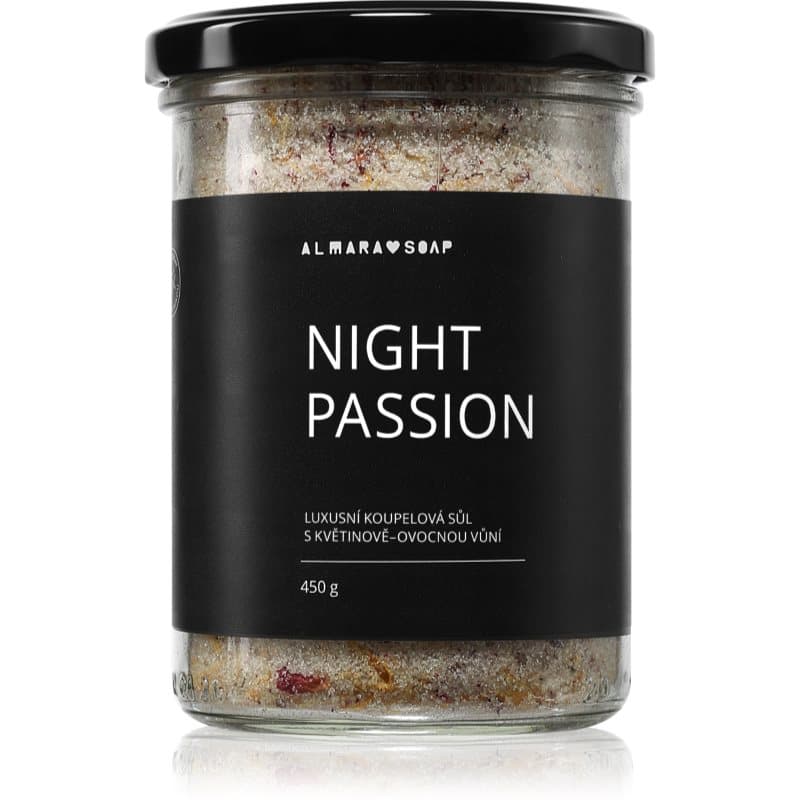Almara Soap Bath Salt Ontspannende Badzout met geur Night Passion 450 g