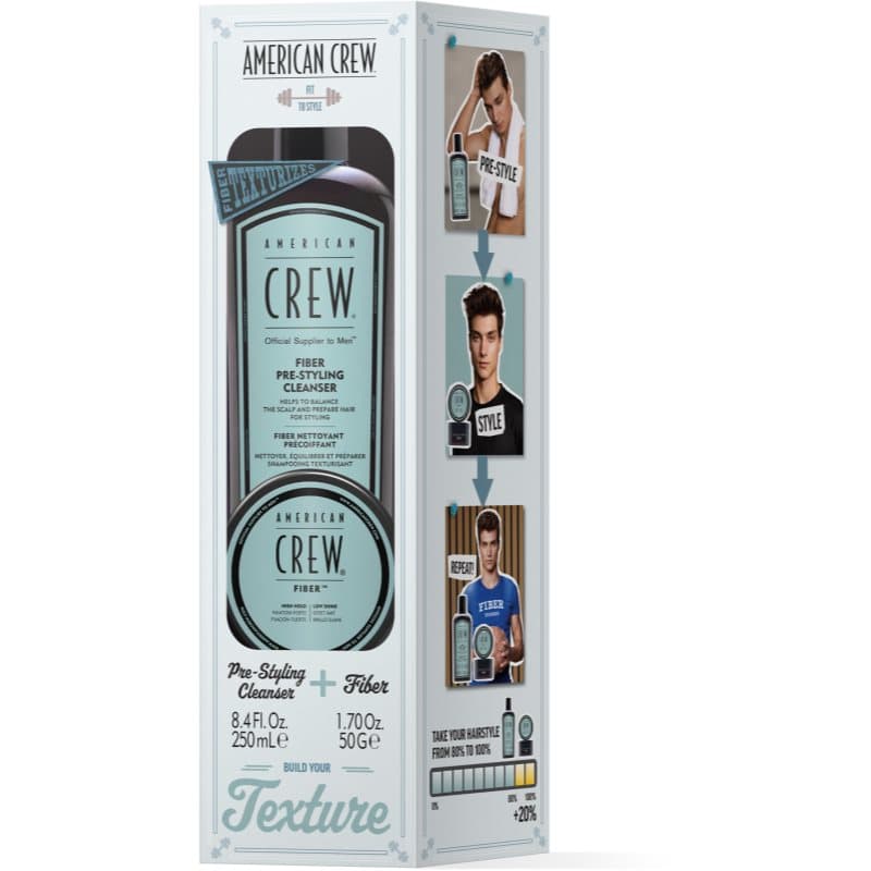 American Crew Fiber Duo - Giftset Gift Set voor het Haar voor Mannen 1 st