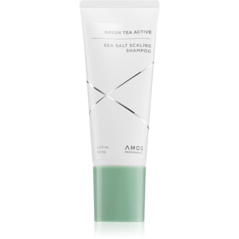 AMOS PROFESSIONAL Green Tea Active Sea Salt Scaling Shampoo Shampoo tegen Haaruitval met Zeezout 150 ml