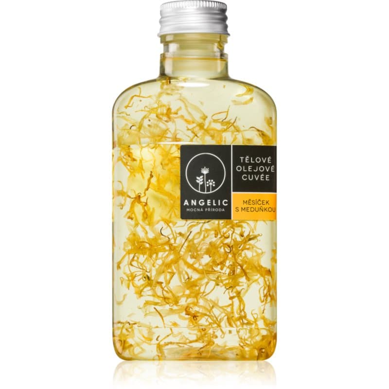 Angelic Cuvée Calendula & Lemon balm Body Olie voor Hydratatie en Stralende Huid 200 ml