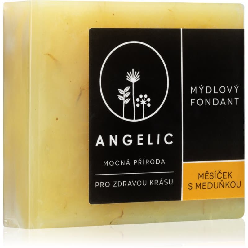 Angelic Soap fondant Calendula & Lemon balm Extra Zachte Natuurlijke Zeep 105 gr