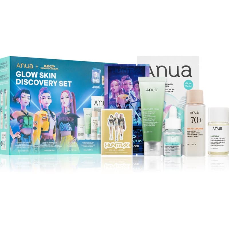 Anua K-Pop Demon Hunters Glow Skin Discovery Set Gift Set voor Stralende Huid