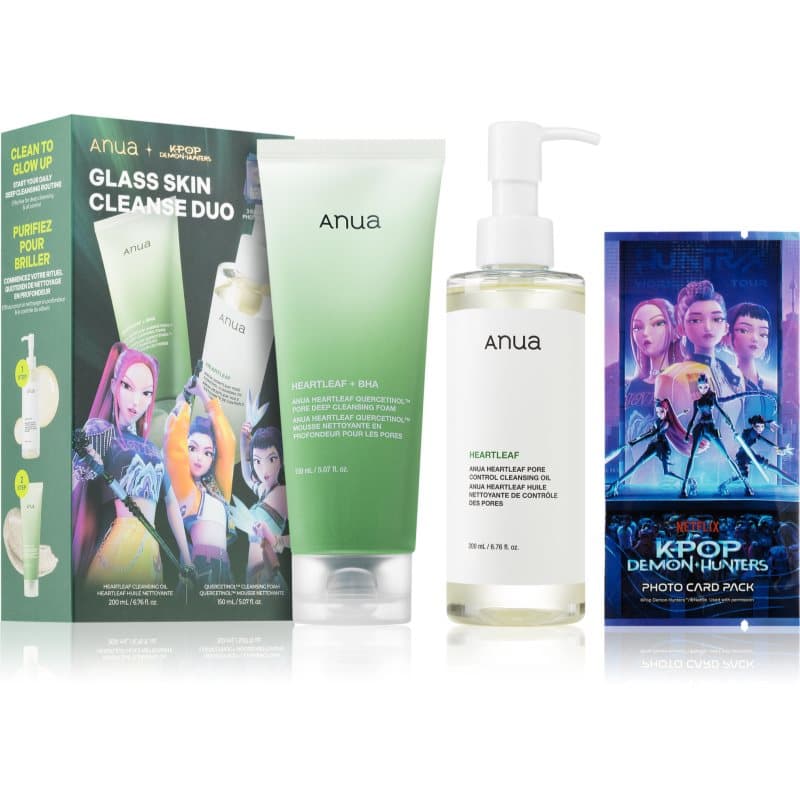 Anua K-Pop Demon Hunters Double Cleansing Duo Set Gift Set voor Dieptereiniging
