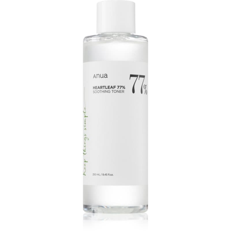 Anua Heartleaf 77% Soothing Toner Reinigend en Kalmerend Gezichtwater voor Herstel van de Huidbarriere 250 ml