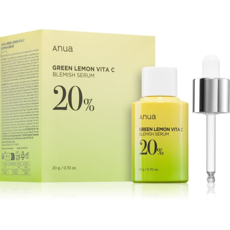 Anua Green Lemon Vita C Blemish Serum verhelderend serum met vitamine C tegen Pigmentvlekken 20 g