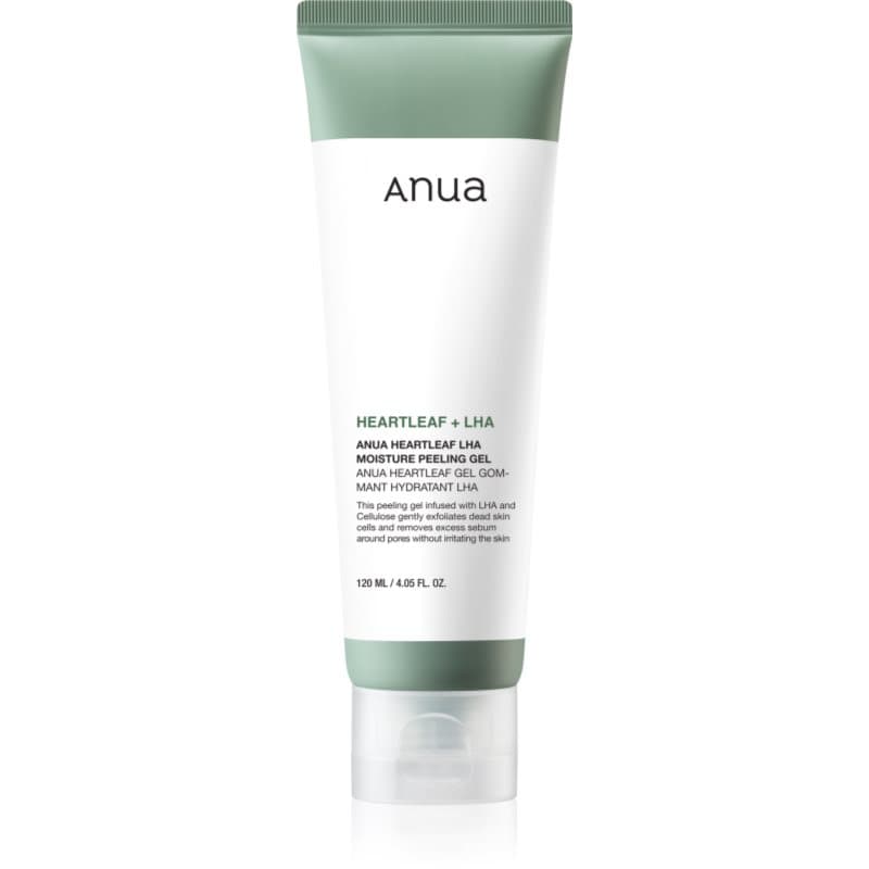 Anua Heartleaf LHA Moisture Peeling Gel fijne gelpeeling voor Gevoelige Huid met Acne Neiging 120 ml