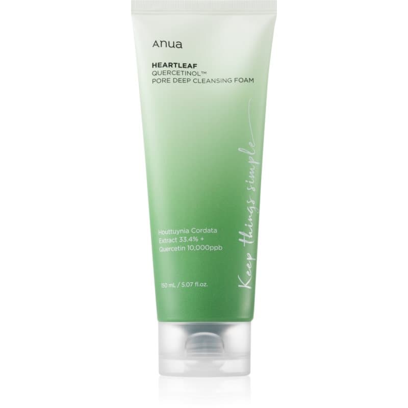 Anua Heartleaf Quercetinol Pore Deep Cleansing Foam Dieptereinigende Schuim voor Gemengde en Vette Huid 150 ml