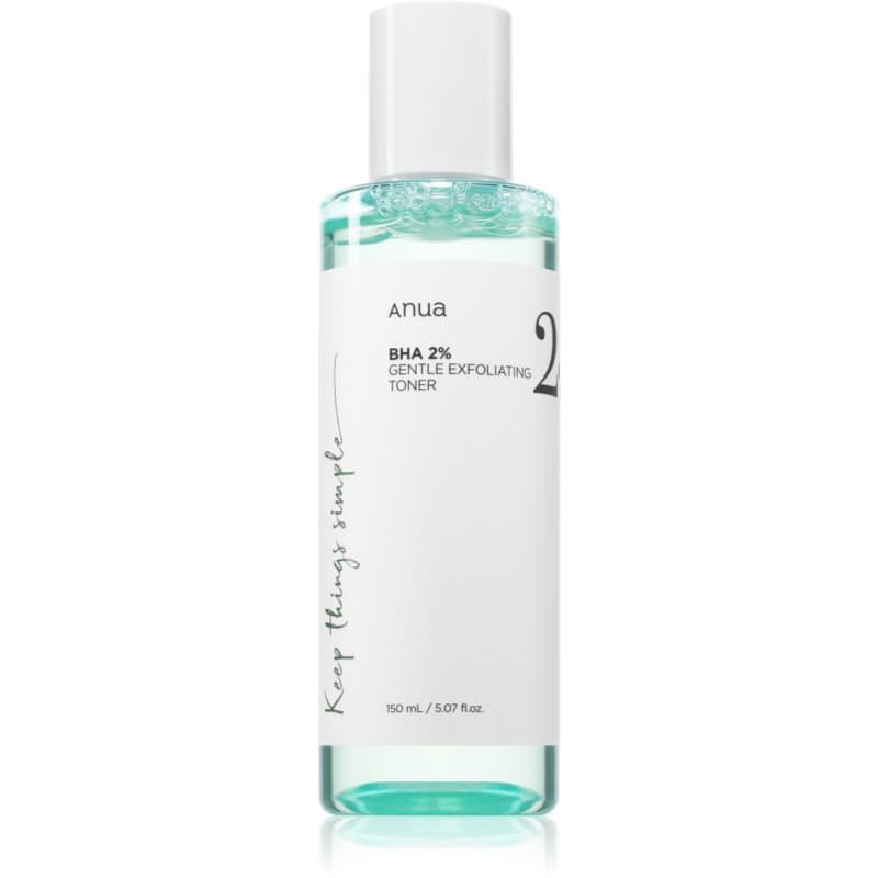 Anua BHA 2% Gentle Exfoliating Toner Mild Exfolierende Tonic voor Problematische Huid, Acne 150 ml