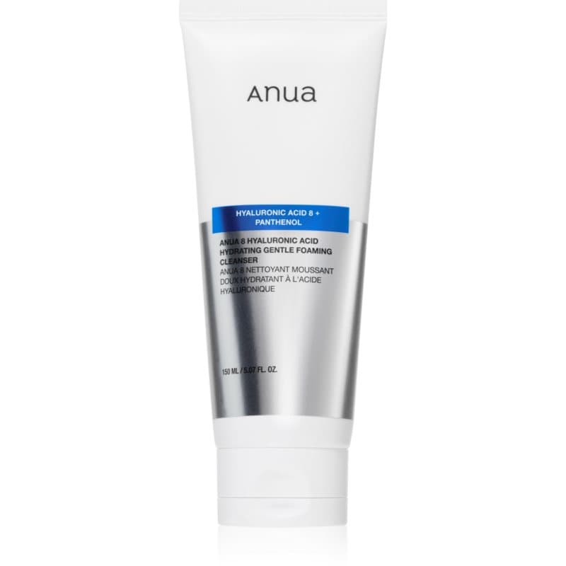 Anua Hyaluronic Acid 8 Hydrating Gentle Foaming Cleanser Milde Reinigingsschuim met Hyaluronzuur 150 ml