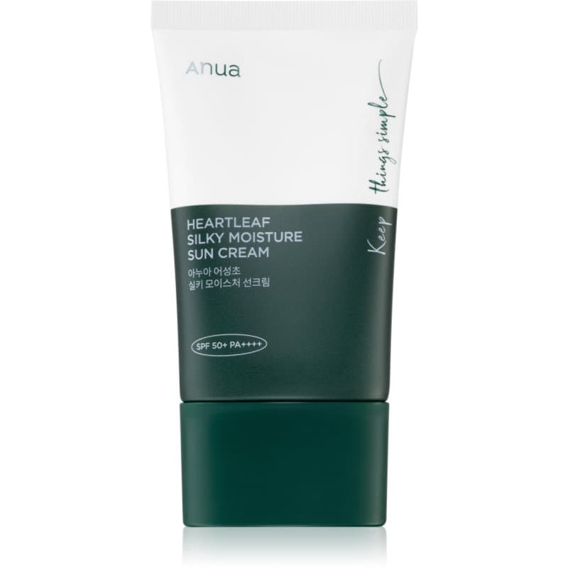 Anua Heartleaf Silky Moisture Sun Cream Intensief Hydraterende Dagcrème SPF 50+ 50 ml