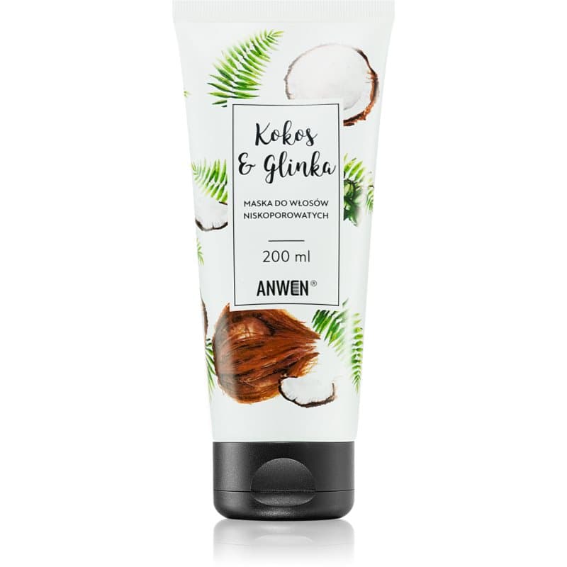 Anwen Coconut & Clay Haarmasker Low Porosity 200 ml