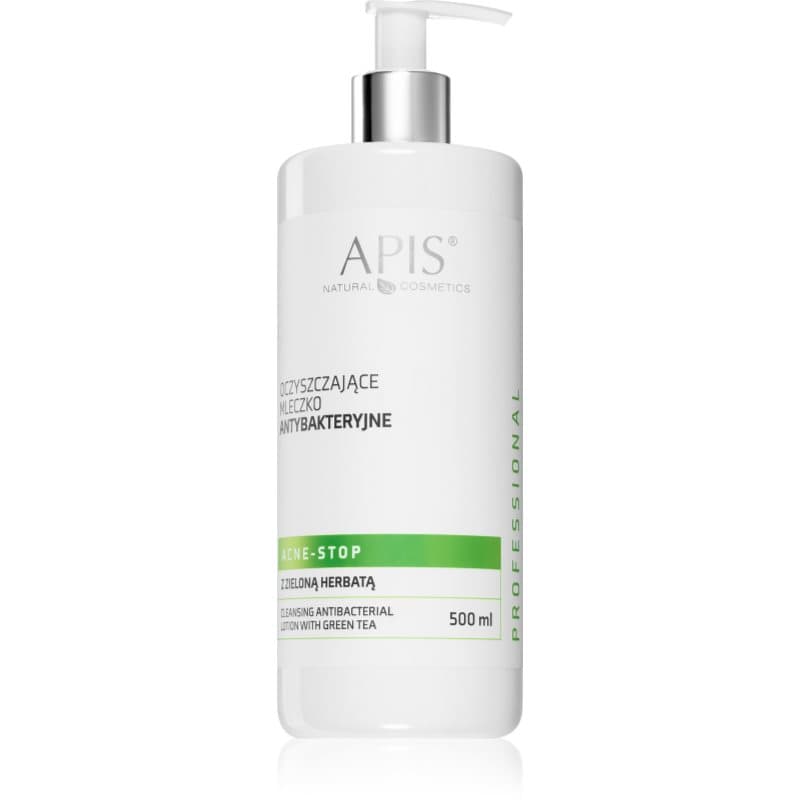 Apis Natural Cosmetics Acne-Stop Home TerApis Reinigende en Make-up Removing Melk met Groene Thee 500 ml