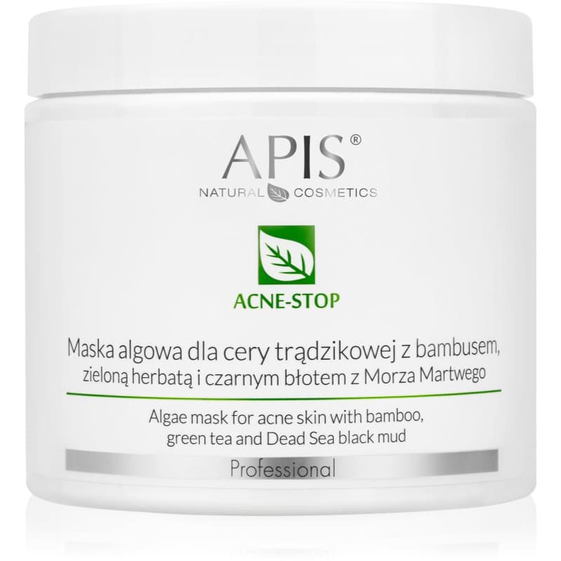 Apis Natural Cosmetics Acne-Stop Professional reinigend en verzachtend masker voor Vette Huid met Acne Neiging 200 g