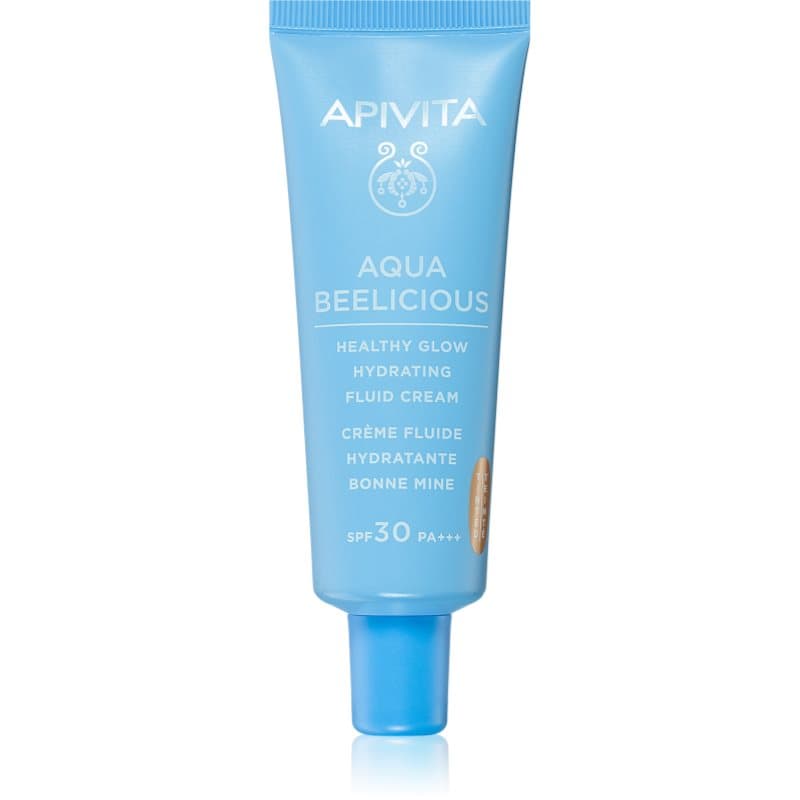Apivita Aqua Beelicious Tinted Fluid SPF30 Lichte Getinte Fluid voor Stralende Huid SPF 30 40 ml
