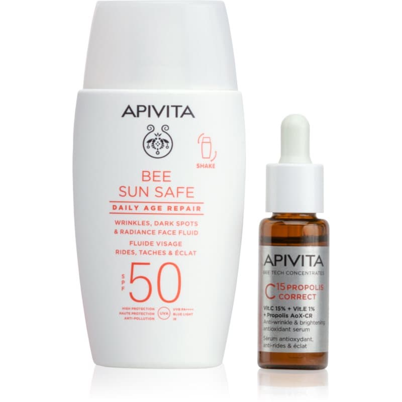 Apivita Bee Sun Safe Anti-Dark Spots Duo set tegen Pigmentvlekken