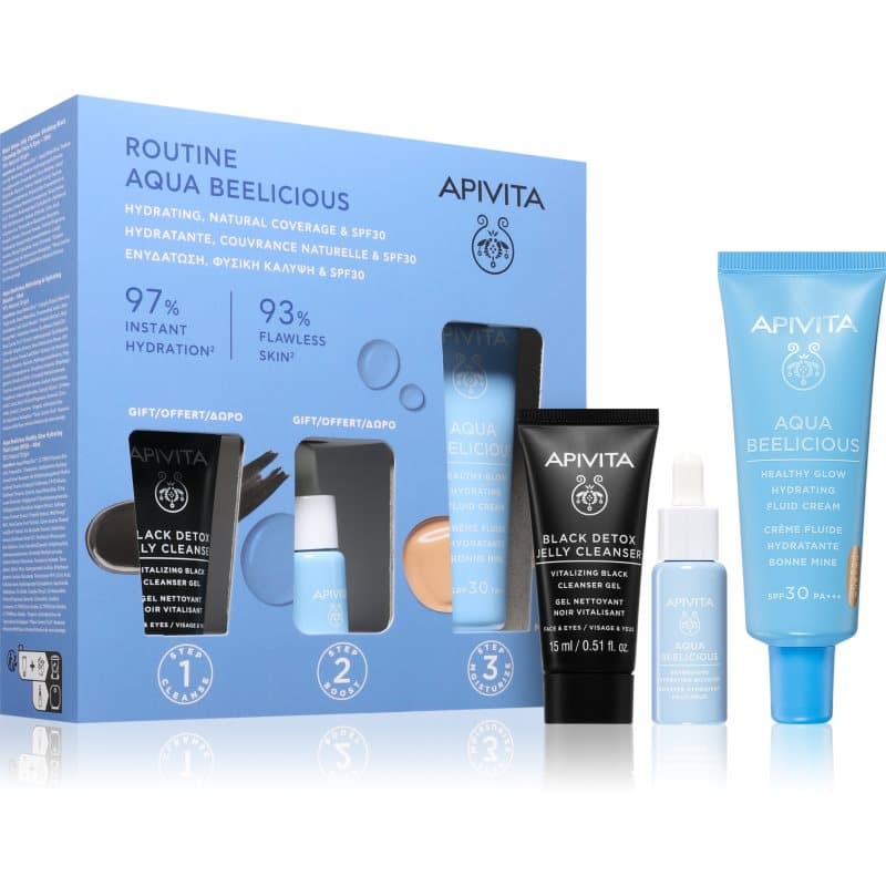 Apivita Aqua Beelicious Hydrating & Natural Coverage Routine Set set voor Hydratatie en Stralende Huid