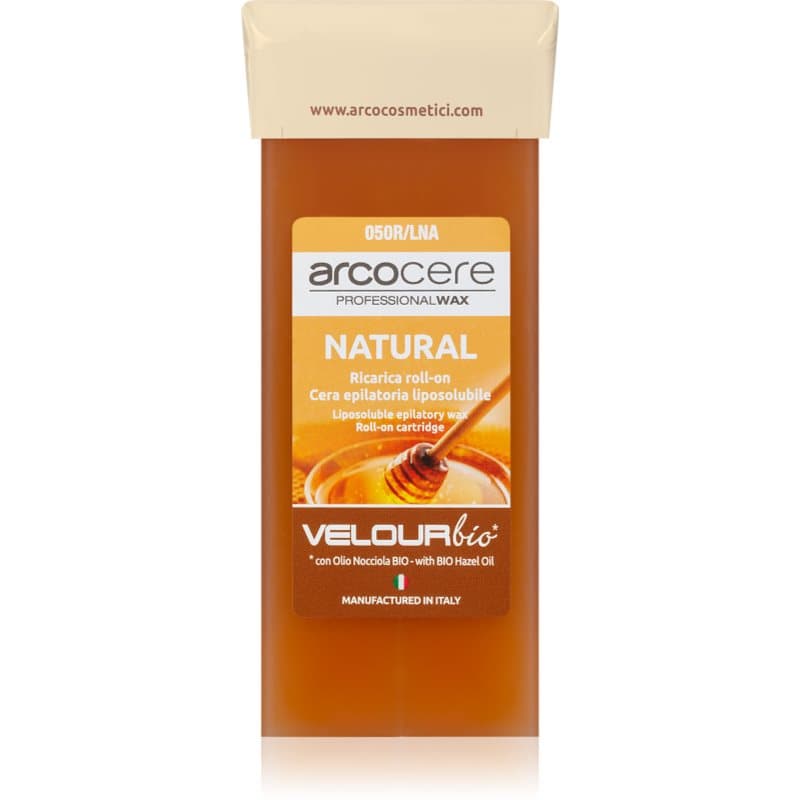 Arcocere Professional Wax Natural Haarverwijderingswax Roll-On Vervangende Vulling 100 ml