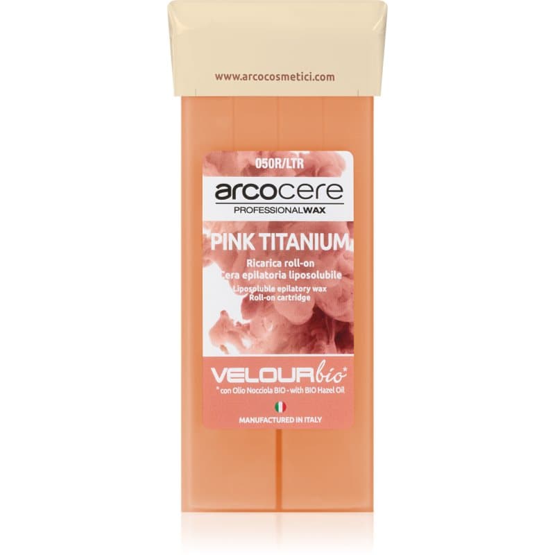 Arcocere Professional Wax Pink Titanium Haarverwijderingswax Roll-On Vervangende Vulling  100 ml