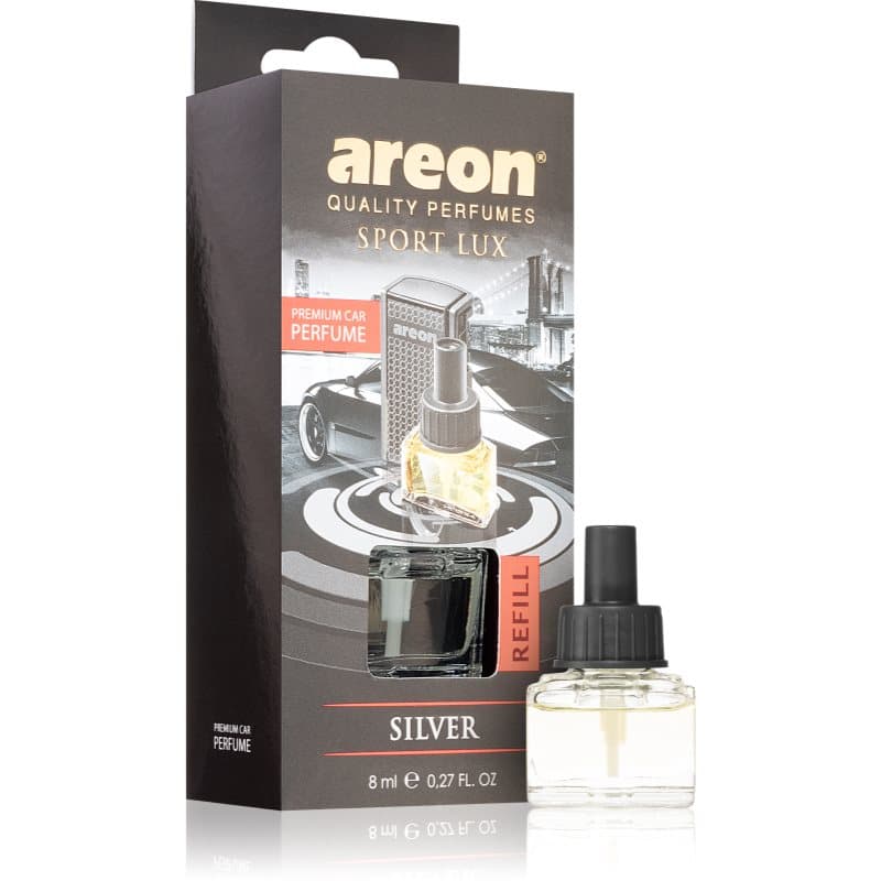 Areon Car Black Edition Silver auto luchtverfrisser Navulling 8 ml