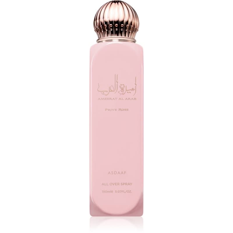 Asdaaf Ameerat Al Arab Prive Rose Body Spray voor Vrouwen 150 ml